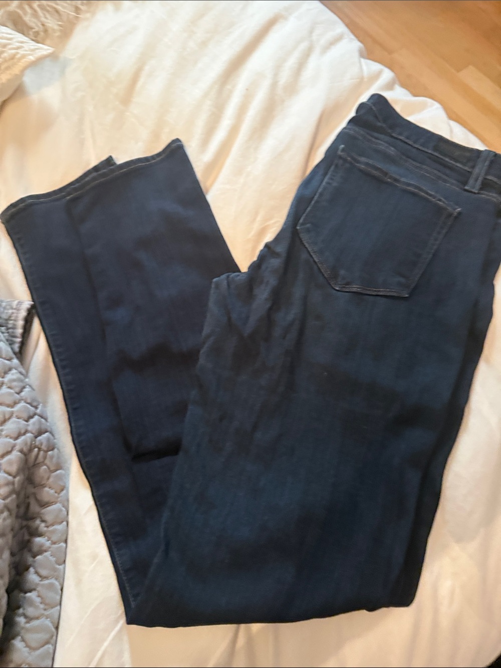 PAIGE Dark Indigo Flare Jeans